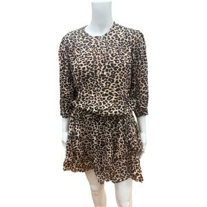 ZADIG & VOLTAIRE Leopard Print Mini Dress